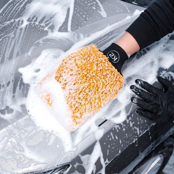 Рукавичка K2 Wash Mitt для миття автомобілів мікрофібра 27 см х 21 см K20545 фото