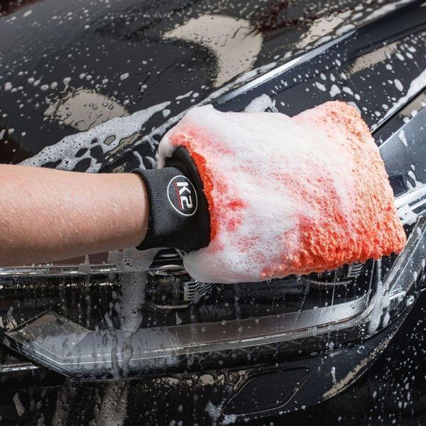 Рукавичка K2 Wash Mitt для миття автомобілів мікрофібра 27 см х 21 см K20545 фото