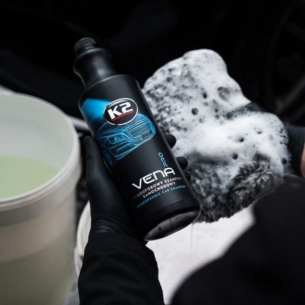 Автошампунь для очистки кузова K2 Vena Pro гидрофобный ручной мойки 1 л K20535 фото