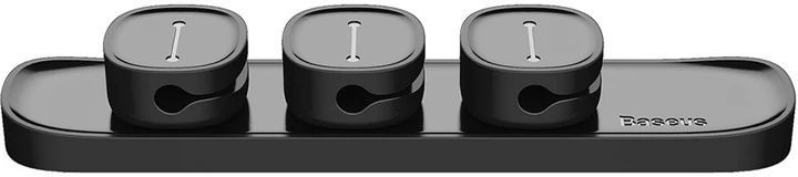 Тримач кабелів Baseus Peas Cable Clip Black 10206 фото
