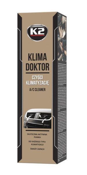 Очиститель для системы кондиционирования K2 Klima Doctor A/C 500 мл (пенный) K20294 фото