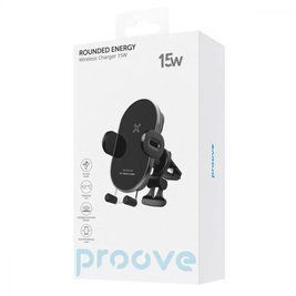 Автомобільний тримач з Бездротовим ЗП Proove Rounded Energy 15W 47923 фото