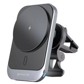 Автомобільний тримач з Бездротовим ЗП Proove Square Magnetic Pro 15W 54692 фото