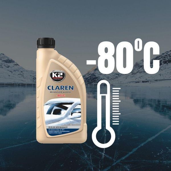 Омивач скла зимовий K2 Claren Windshield Washer -80 &deg;С з нейтральним ароматом концентрат 1 л K20553 фото