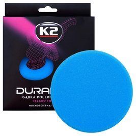 Губка для полірування K2 Duraflex на липучці блакитна 150 мм х 25 мм K20698 фото