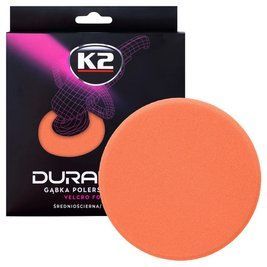 Губка для полірування K2 Duraflex на липучці помаранчева 150 мм х 25 мм K20697 фото