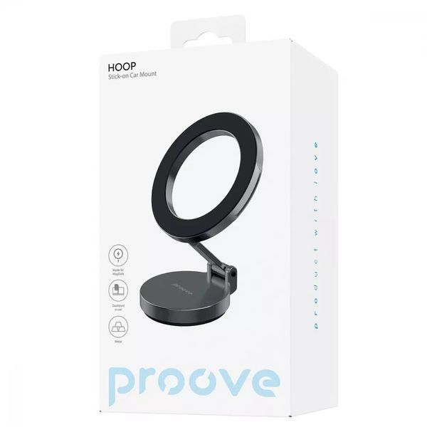 Автомобильный держатель Proove Hoop Stick-on Car Mount Magnetic Ring 55542 фото