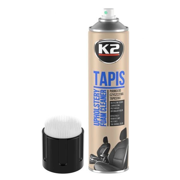 Очиститель для обивки салона K2 Tapis с щеткой 600 мл K20580 фото