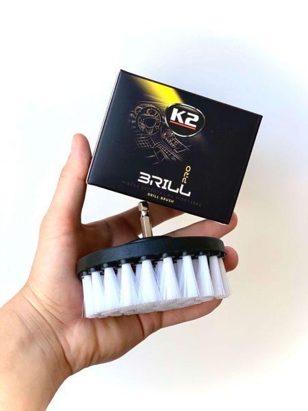 Щітка K2 Brill PRO Drile Brash на дриль для чищення текстилю 10 см K20502 фото