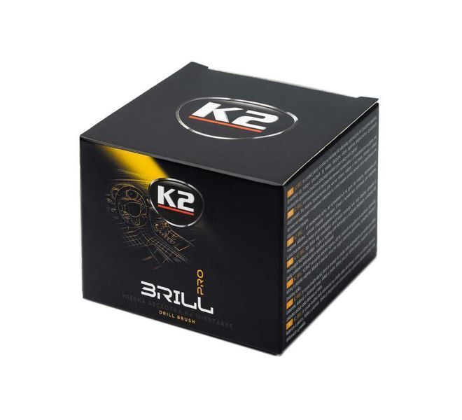 Щітка K2 Brill PRO Drile Brash на дриль для чищення текстилю 10 см K20502 фото