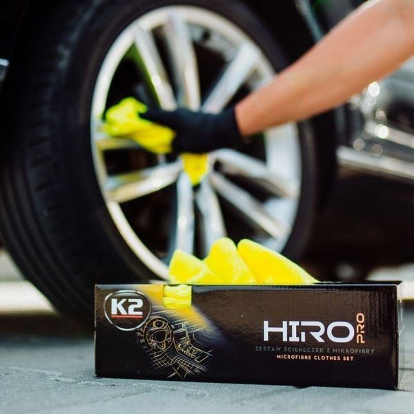 Набір серветок K2 Hiro Microfibre для догляду за автомобілем мікрофібра 30 см x 30 см 30 шт K20699 фото