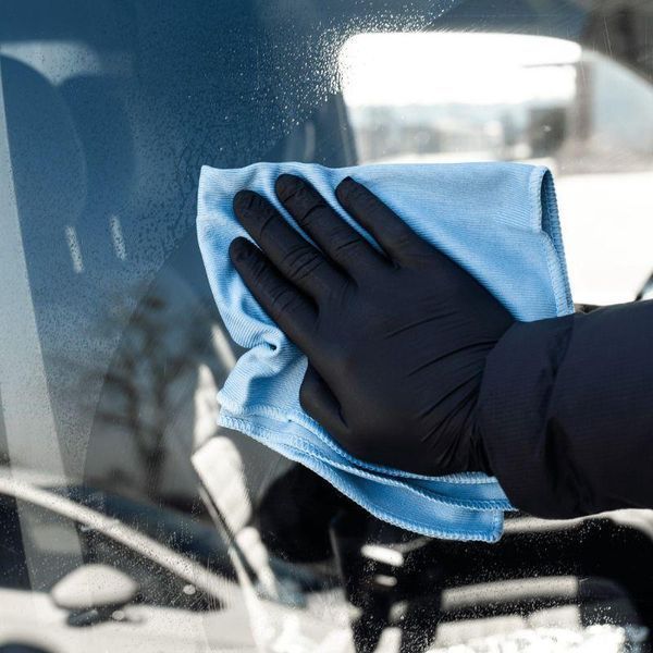 Рушник K2 Opti для очищення скляних та дзеркальних поверхонь мікрофібра 40 см x 40 см K20358 фото