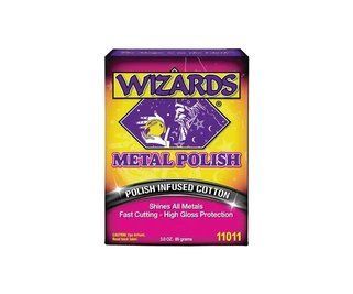 Вата для очищення металу та хрому WIZARDS Metal Polish W11011 фото