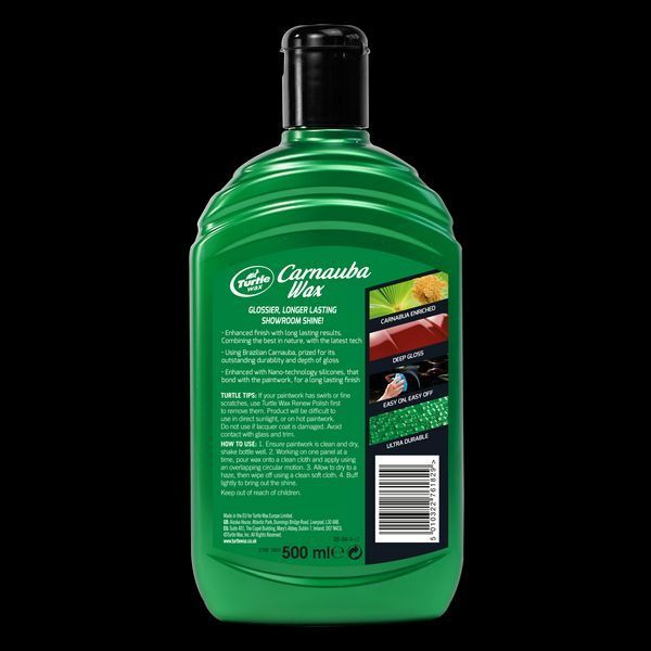 Полироль жидкая с воском Карнауба Turtle Wax Carnauba Wax 500 мл 53002 фото