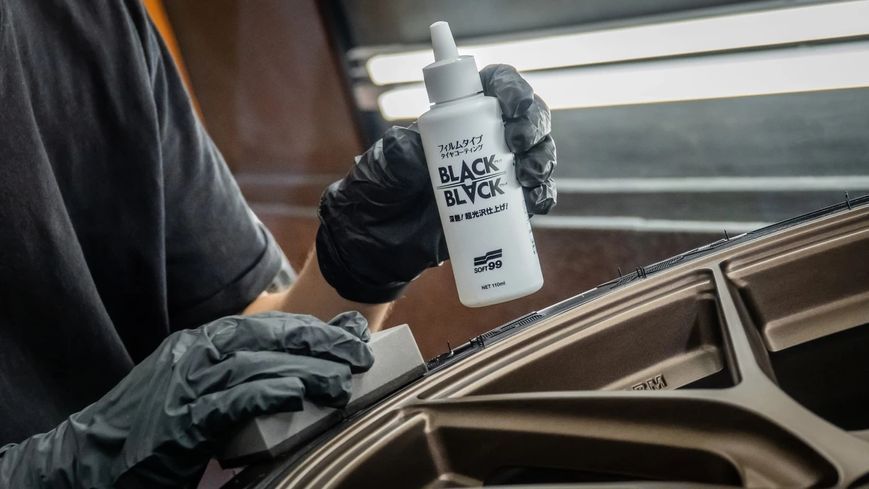 Чернение для шин SOFT99 Black Black Hard Coat for Tire 2082 фото