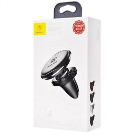 Автомобильный держатель Baseus Magnetic Air Vent Car Mount With Cable Clip 57095 фото