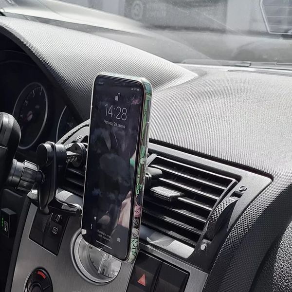 Автомобільний тримач Baseus Magnetic Air Vent Car Mount With Cable Clip 57095 фото