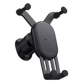 Автомобільний тримач з Бездротовим ЗП Baseus Stable Gravitational Car Mount Pro 15W (Air Outlet Vers 45968 фото