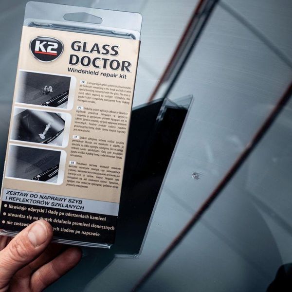 Клей для ремонта ветрового стекла K2 Glass Doctor прозрачный 0,8 мл K20062 фото