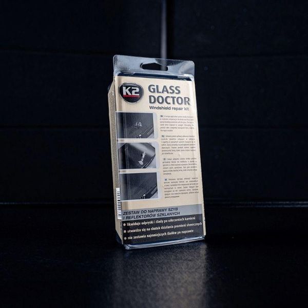 Клей для ремонта ветрового стекла K2 Glass Doctor прозрачный 0,8 мл K20062 фото