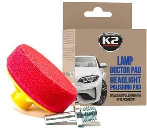 Губка K2 Lamp Doctor Pad для полірування фар D 8 см K20574 фото