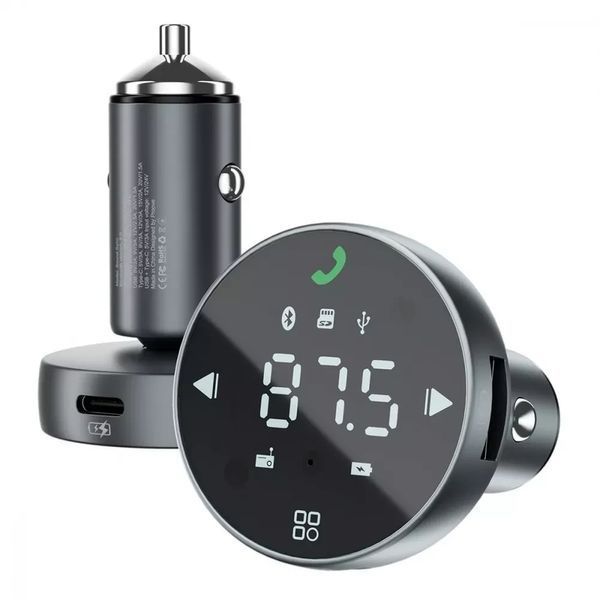 АЗП Proove FM Launcher Sound Sync 30W (PD+QC3.0) Type-C+USB 50880 фото